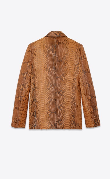 Suit jacket in mottled python